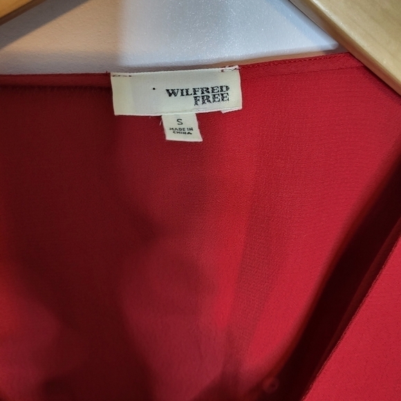 Aritzia Wilfred Free Lace Up Blouse Size S - Picture 4 of 9